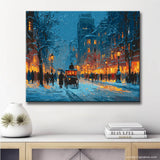 Malen nach Zahlen stadt winter im 19 jahrhundert