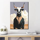 Malen nach Zahlen Tiere Ochse