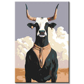 Malen nach Zahlen Tiere Ochse