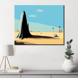 Malen nach Zahlen Landschaft Wüste