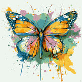 Malen nach Zahlen schmetterling rosa