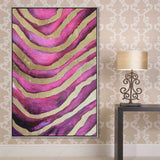 Malen nach Zahlen Fingerabdruck magenta