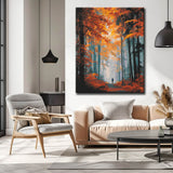 Malen nach Zahlen Herbst Allee