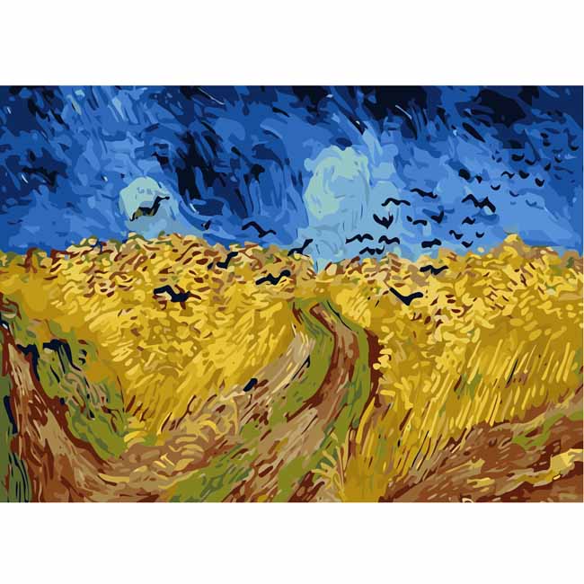 Malen nach Zahlen krähenflug