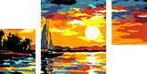 Malen nach Zahlen Fantasy World - 3-teilig (Triptychon)-SS-099-3-teilig