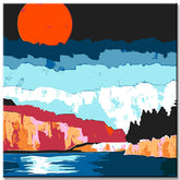 Malen nach Zahlen Uferpromenade