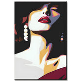 Malen nach Zahlen White Lady