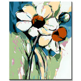 Malen nach Zahlen Blume Abstrakt