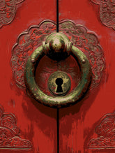 Malen nach Zahlen Türschloss China