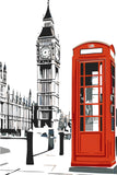 Malen nach Zahlen London Telefonzelle Big Ben