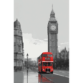 Malen nach Zahlen London Bus Big Ben