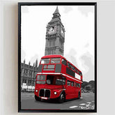 Malen nach Zahlen London Bus Big Ben