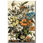 Malen nach Zahlen Blumen October