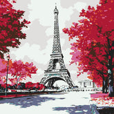 Malen nach Zahlen Paris Schiffsanleger Eiffelturm