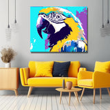 Malen nach Zahlen Papagei bunt