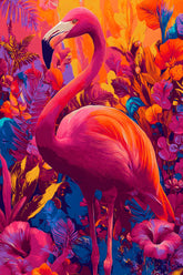 Malen nach Zahlen Vogel Flamingo rosa