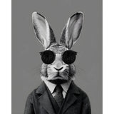 Malen nach Zahlen Hase cool