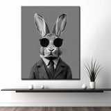 Malen nach Zahlen Hase cool