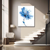 Malen nach Zahlen Blume blau