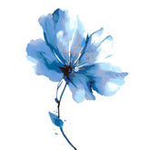 Malen nach Zahlen Blume blau