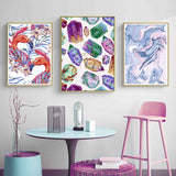 Malen nach Zahlen Kristalle