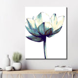 Malen nach Zahlen Blume schwarz weiss