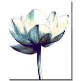 Malen nach Zahlen Blume schwarz weiss