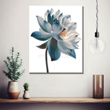 Malen nach Zahlen Blume schwarz weiss