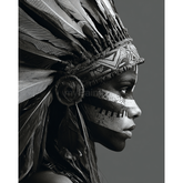 Malen nach Zahlen Akt Indianerschmuck