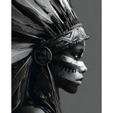 Malen nach Zahlen Akt Indianerschmuck