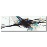 Malen nach Zahlen Panorama Moderne Kunst Black Explosion