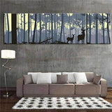 Maln nach Zahlen Wild im Wald - 3-teilig (Triptychon)-SS-518