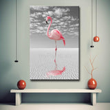 Malen nach Zahlen Flamingo am Ufer