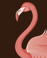 Malen nach Zahlen Flamingo Grafik