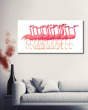 Malen nach Zahlen Flamingo Ballet