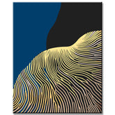 Malen nach Zahlen goldener Fingerabdruck