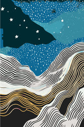 Malen nach Zahlen Sterne abstrakt