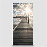 Malen nach Zahlen Steg zum See