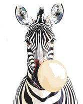 Malen nach Zahlen Kaugummi Zebra