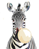 Malen nach Zahlen Kaugummi Zebra