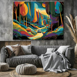 Malen nach Zahlen Rosa Wald