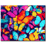 Malen nach Zahlen Schmetterling bunt