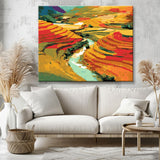 Malen nach Zahlen Landschaft Felder