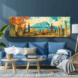 Malen nach Zahlen Panorama Tempelruine am Berg II