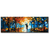 Malen nach Zahlen Panorama Spaziergang im Park