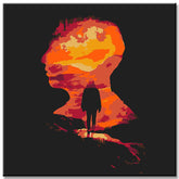 Malen nach Zahlen Abstrakte Kunst Liebe und Einsamkeit