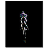 Malen nach Zahlen Tanzendes Licht