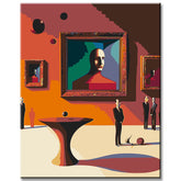 Malen nach Zahlen Quadro Curvo Gebogener Tisch