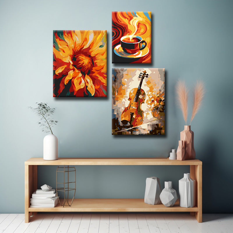 3-teilige Stillleben Motive  Hochwertige GaleriewandKunst für Ihr Zuhause