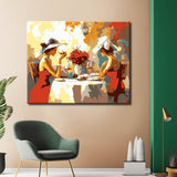 Malen nach Zahlen Frauen am Tisch